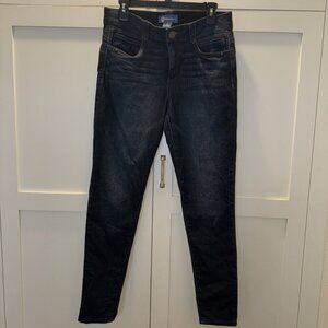 Democracy Jeans Womens Size 10 Blue Dark wash Skinny ankle Ab Technology